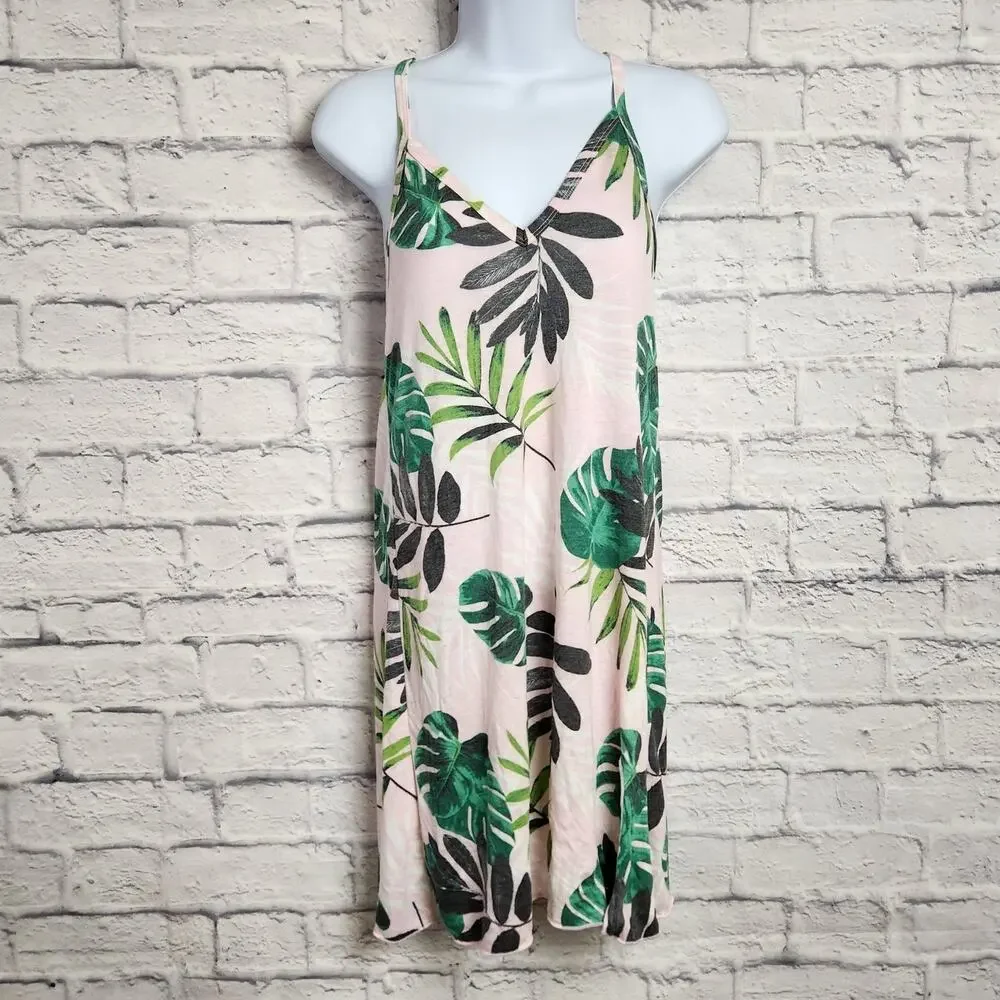 NWT Miken Swim Juniors Small Printed Cover-Up Dress Fairy Tale/Lush Meadow